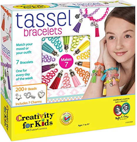 Creativity for Kids Tassel Bracelets Jewelry Kit - Makes 7 Bracelets