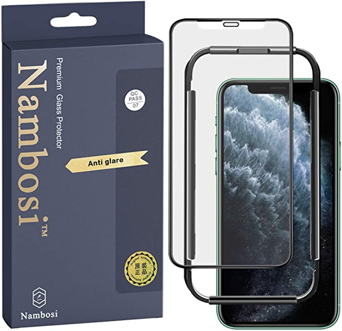 Nambosi Matte Screen Protector iPhone 11 iPhone Xr Anti Glare Anti Fingerprint Tempered Glass for iPhone 11/iPhone Xr 6.1 inch Black