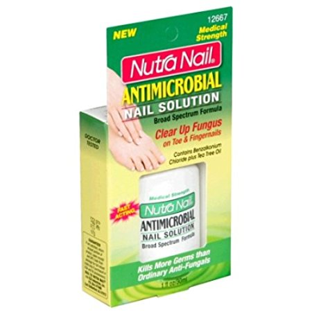 Nutra Nail Green Tea Antimicrobial Nail Solution, 1-Ounce Packages (Pack of 2)