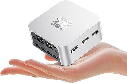 ACEMAGICIAN Mini PC Computer Win 11Pro, Intel 12th Gen N95 (up to 3.4GHz) 12GB LPDDR5 256GB M.2 SSD Desktop Computers， Micro PC Support 4K UHD, Dual Gigabit Ethernet,3 HDMI,2.4G/5G WiFi, BT4.2