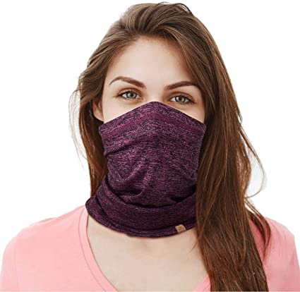 PAGE ONE Multifunctional Neck Gaiter Face Scarf Mask,Women Men Bike Motorcycle Hiking Fishing Face Scarf Bandana Mask