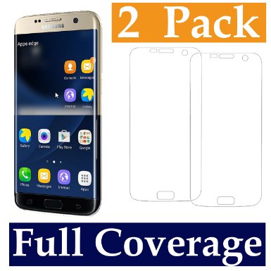 Galaxy S7 Edge Screen Protector TheCoos 2-PACKHD Ultra Clear Film TPU Curved Edge to Edge S7 EDGE Screen Protector for Samsung Galaxy S7 Edge Full Screen Coverage