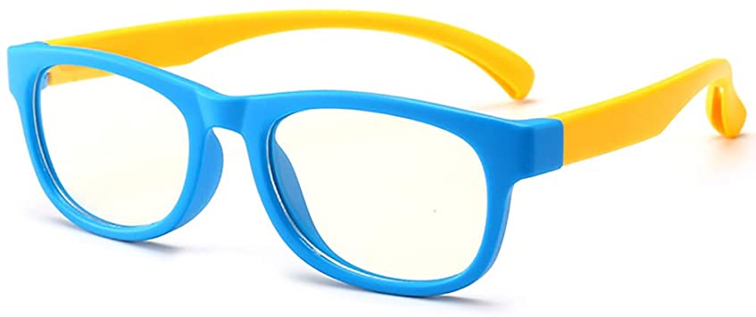 SHEEN KELLY Kids Blue Light Blocking Computer Glasses Anti Eyestrain UV Frame Eyewear Non Prescription Lens Age 3-10 Boys Girls