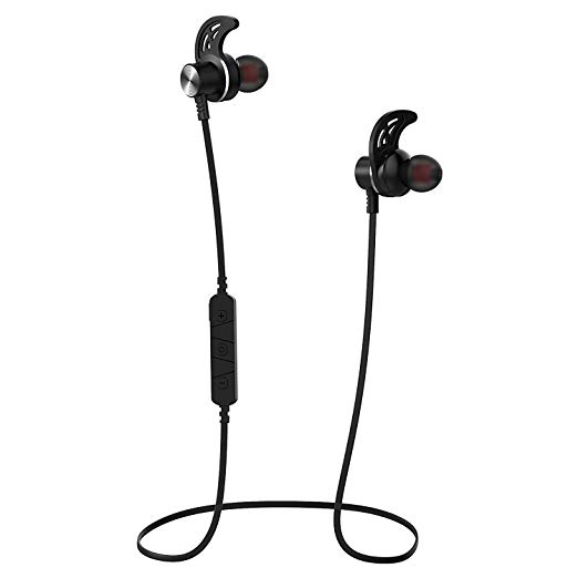 Bluetooth Headphones, Sweatproof Wireless Sports Earbuds with Built in Mic, Stereo Bluetooth Earphones for Sport