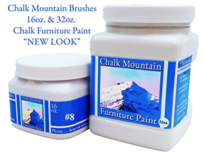 Chalk Mountain Supply Quality Chalk Furniture Paint- NON TOXIC-SAFE TO USE INDOORS- Superior Coverage-LOW ODOR & ZERO VOC (32oz) #8