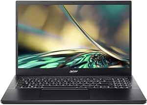 Acer Aspire 7 Laptop 15.6" FHD IPS Display, 12th Gen Intel Core i5-1240P, 8GB DDR4, 512GB SSD, GeForce RTX 3050 4GB Graphics, Backlit Keyboard, Bluetooth, Webcam, USB-C, Wi-Fi 6, Windows 11 Home