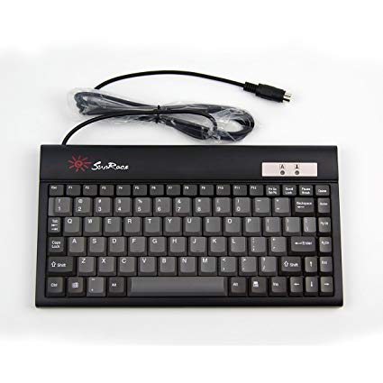 E-SDS 88-Key Industrial Keyboard, Slim X Architecture with PS2 Interface Black