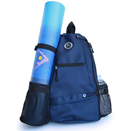 Aurorae Yoga Mat Bag. Multi Purpose Cross-body Sling Back Pack. Mat sold separately.