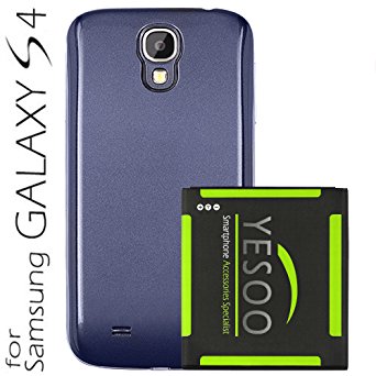 YESOO NFC 5200mAh Extended Battery And Back Cover For Samsung Galaxy S4 SIV i9500 (Blue)