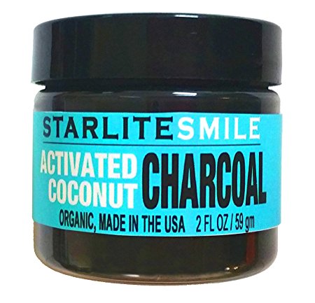 Organic Charcoal Teeth Whitening Powder - Made in the USA with Coconut Activated Charcoal, All Natural Teeth Whitening Charcoal Solution.