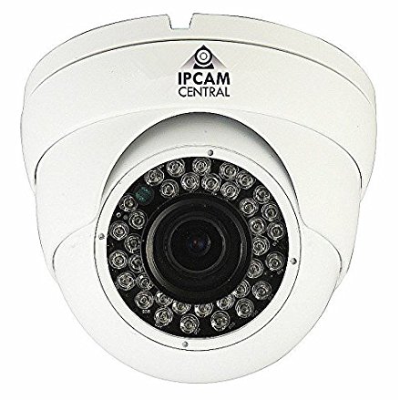 IPCC-2004E - 4x Optical Zoom (2.8-12mm), AutoFocus, Hd 2.0 Mega Pixel, IP65 Metal, POE Bullet Camera with 90ft Ir Nightvision,ONVIF, Synology, Blueiris Compatible - Color White