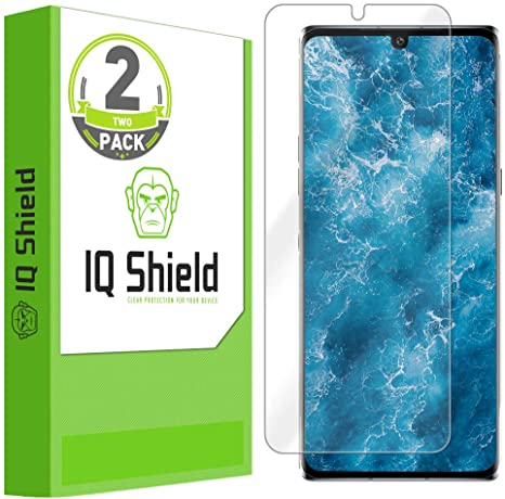 IQ Shield Screen Protector Compatible with LG Velvet 5G UW (2-Pack) Anti-Bubble Clear Film