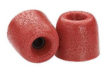 Comply Premium Replacement Foam Earphone Earbud Tips - Isolation T-100 (Red, 3 Pairs, Medium)