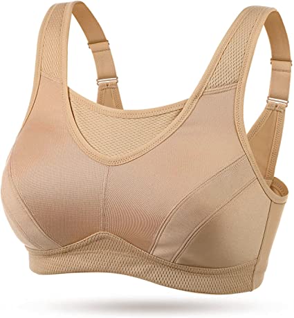 WingsLove Women’s High Impact Comfort Full Support Non Padded Sport Bra