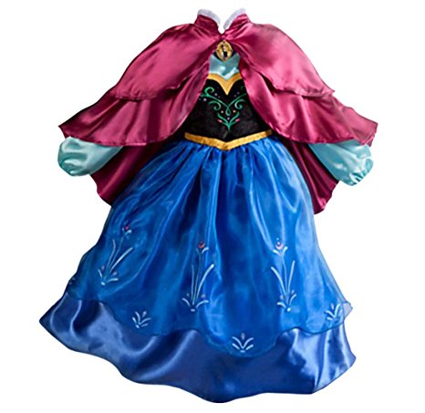 UGET Snow Queen Princess Party Cosplay Costume Girls Dress Up 3 Years