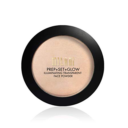 Milani Prep   Set   Glow Illuminating Transparent Face Powder (0.3 Ounce) Vegan, Cruelty-Free Primer & Setting Powder - Highlight Skin & Set Makeup for Long-Lasting Wear