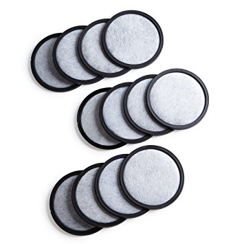 12-Pack Premium Activated Charcoal Water Filter Disk for All Mr. Coffee Models