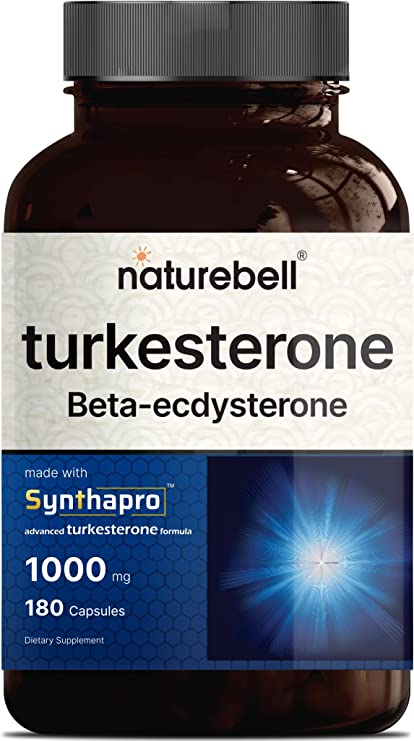 Turkesterone Supplement 500mg Plus Beta Ecdysterone 500mg, 180 Capsules, 2 in 1 Support, Ajuga Turkestanic Extract (10%), Infused with Hydroxypropyl-Beta-Cyclodexrin | Highly Bioavailable, Plant Based