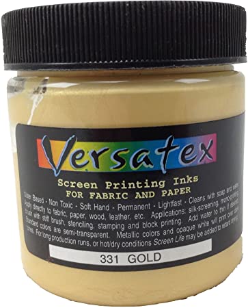 Jacquard Versatex Screen Printing Inks, Gold