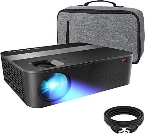 Native 1080p Projector for Outdoor Movies with max 400" Diagonal,7500 Lux 4K Projector Support 4K Dolby and Zoom,Home & Outdoor Projector Compatible with TV Stick,HDMI,VGA,USB, Smartphone,PC,Xbox