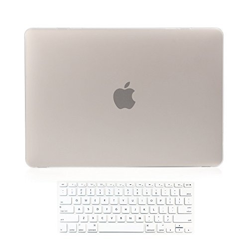 Versality Perfect Fit Hard Case Cover for MacBook Air 13.3" (Model: A1369 / A1466) and Matching Keyboard Cover in Frosty White Matte