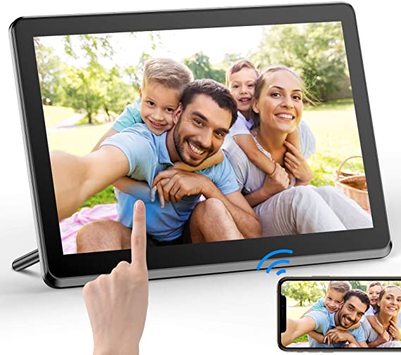 Digital Picture Frame 8 Inch WiFi Digital Photo Frame FHD 1920x1080 IPS Touch Display Screen 8GB Storage Share Photos via App,Email,Cloud from Anywhere