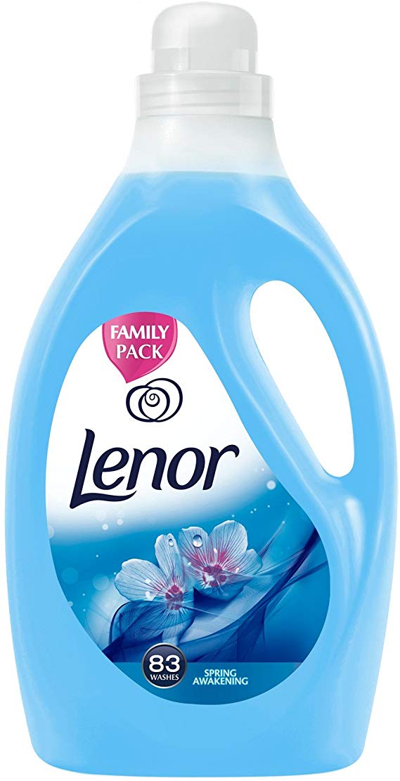 Lenor Fabric Conditioner Spring Awakening Scent, Anti-Ageing for Soft Clothes and Comfortable Feel, 3 Litre, 83 Washes