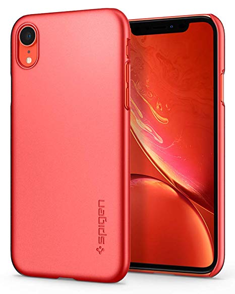 Spigen Thin Fit Designed for Apple iPhone XR Case (2018) - Coral