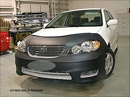 Lebra 2 piece Front End Cover Black - Car Mask Bra - Fits - TOYOTA,COROLLA,,XRS & S Only,2005 thru 2007