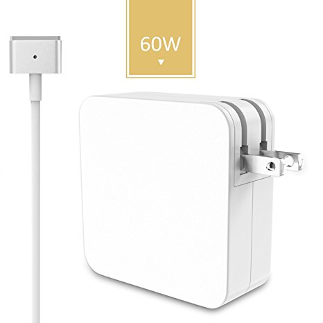 Swtroom Replacement Macbook Charger 60w T-Tip Power Adapter Charger for Mac book Pro 13.3.