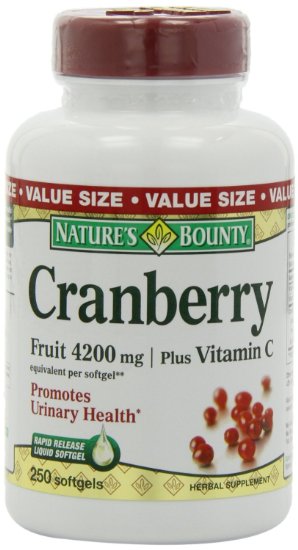 Nature's Bounty Cranberry Fruit 4200mg/ Plus Vitamin C, 750 Softgels Pack (c15w9y)