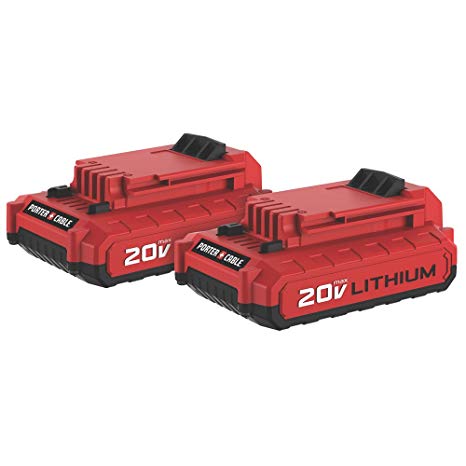 PORTER-CABLE PORTER-CABLE PCC680LP 20V Max Lithium Ion Battery, 2-Pack