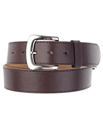 EURO Womens Thick Wide Stitched Leather Belt - MAP019A