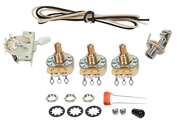 Fender Stratocaster Strat 5-way Wiring Kit - CRL Switch - CTS Pots