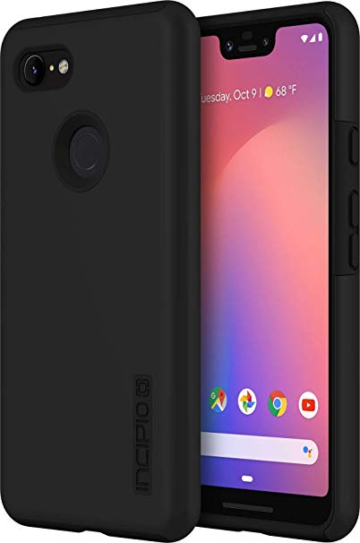 Incipio DualPro Google Pixel 3 XL Case with Shock-Absorbing Inner Core & Protective Outer Shell for Google Pixel 3 XL - Black