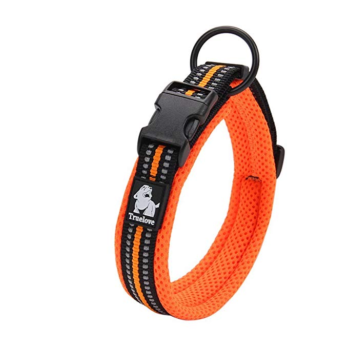 Creation Core 3M Reflective Mesh Padded Dog Collar Adjustable Nylon Outdoor Adventure Pet Collar