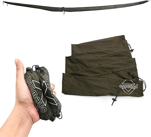 Onewind Premium Hammock Tarp Sleeve 12ft Camping Tent Rain Fly Snakeskin for Tarp Easy Storage and Display, Hiking and Backpacking, Lightweight and Durable Water Resistant, OD Green