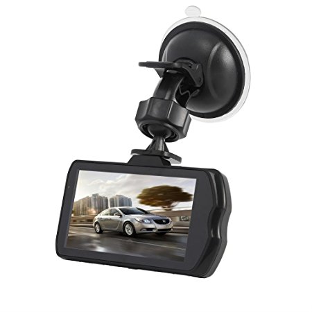 CATUO Car DVR Dash Cam Motion Detection Vehicle Recorder 3.0 inch LCD Screen Full HD 1080P Built-in G-sensor Night Vision Blackbox DVR