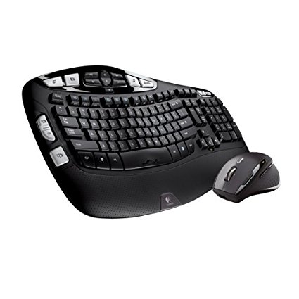 Logitech Cordless Desktop Wave Pro Ergonomic Keyboard and Mouse