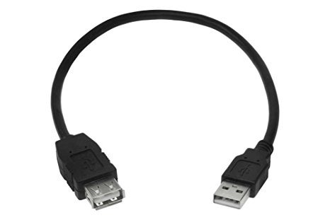 SF Cable, 1ft USB 2.0 A Male to A Female Extension Cable