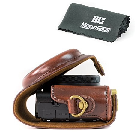 MegaGear "Ever Ready" Protective Leather Camera Case, Bag for Sony Cyber‑shot DSC‑RX100 V, Sony Cyber-shot DSC-RX100 IV Digital Camera