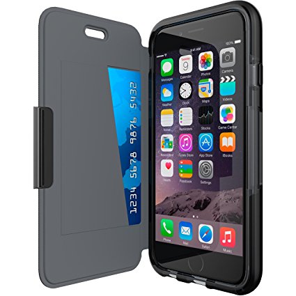 Tech 21 Evo Wallet Case with FlexShock for Apple iPhone 6/6S - Black