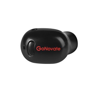 GoNovate G10 Bluetooth Earbud, Smallest Wireless Headset with 6 Hour Playtime, Earphone with Mic for iPhone Samsung Galaxy and Other Smartphones - Black