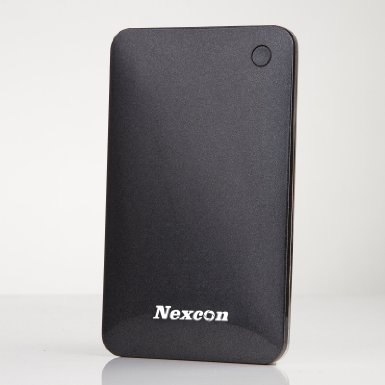 Nexcon® 10000mAh Ultra Slim Dual USB output Portable Charger Power Bank External Battery Charger for iPhone iPad Samsung Galaxy Android Phone Smartphone Tablets Pc Bluetooth Speaker (Black)