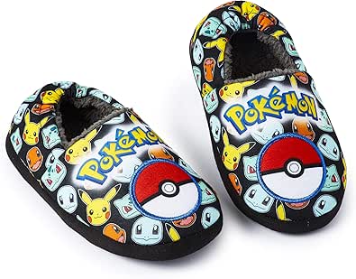 Pokemon Boys Slippers, Pikachu Bulbasaur Soft Kids Shoes, Gifts for Boys