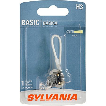 SYLVANIA H3 Basic Halogen Fog Bulb, (Contains 1 Bulb)