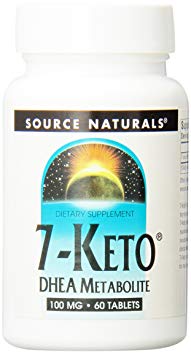 Source Naturals 7-Keto DHEA Metabolite 100mg, Effective Anti-Aging Compound, 60 Tablets