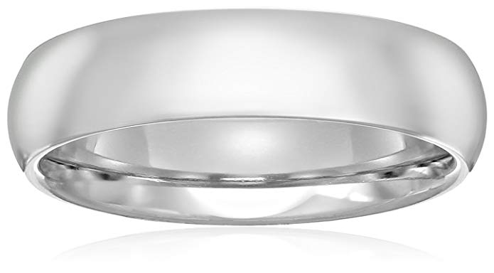 Standard Comfort Fit Platinum Wedding Band, 5mm