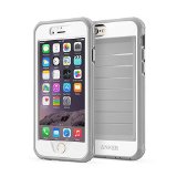 iPhone 6s Case Anker Ultra Protective Case With Built-in Clear Screen Protector for  iPhone 6  iPhone 6s 47 inch Drop-Tested Dust Proof Design GrayWhite