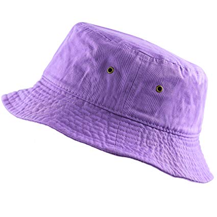 THE HAT DEPOT 300N Unisex 100% Cotton Packable Summer Travel Bucket Beach Sun Hat